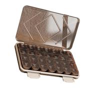 Travel Pill Organizer, Portable Tablet Holder, 9.06x5.12in Pharmacy Pill Dispenser, Convenient Design, Airtight Medicine Case for Home and Work Use, Compact Storage