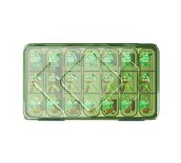 Travel Pill Organizer, Portable Tablet Holder, 9.06x5.12in Pharmacy Pill Dispenser, Convenient Design, Airtight Medicine Case for Home and Work Use, Compact Storage