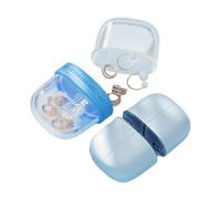 Travel Pill Organizer, Weekly Medicine Case, Compact Dispenser Box, 4.02x2.64x1.65 Inches, Moisture Resistant Compartments, Lightweight Portable Design, Perfect for School, Trips