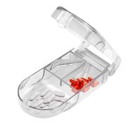 Travel Pill Splitter - Portable Travel Pill Splitter, User-Friendly Pill Crusher, Pill Cutter with Storage, Small Pill Cutter with Storage for Home, Travel, Daily Life