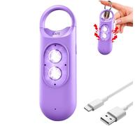 Travel Safety Alarm - 3.5 Inch Personal Security Siren with Loud 130dB Alert and Flashing Strobe, ABS Material for Elderly Students Women Kids Sisters Senior College Outdoor Night Use