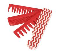 Travel Salon Texture Comb - Curly Hair Comb | Wide Tooth Combs for Thick Hairs, Root Volume Tool with Bangs Styling, Detangling Hair Accessory, Volumizing Bristle Kit for Styling