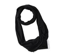 Travel Scarf, Neck Scarf with Zipper Pocket, Lightweight Neckerchief Wrap, 70.87x9.84 Inches Fashion Accessory, Ideal for Women Men, Airplane, Vacation, All Seasons and Passport