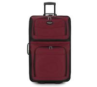 Travel Select Amsterdam - Equipaje Vertical Extensible con Ruedas, Burgundy, Checked-Large 29-Inch, Amsterdam - Equipaje Vertical Extensible con Ruedas