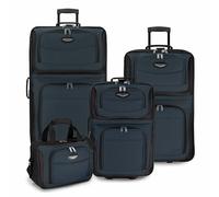 Travel Select Amsterdam - Equipaje Vertical Extensible con Ruedas, Navy, 4-Piece Set, Juego de 2 Piezas