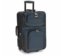 Travel Select Amsterdam Softside Expandable Rolling Luggage, TSA-Approved, Lightweight, Navy, Carry-on 21-Inch