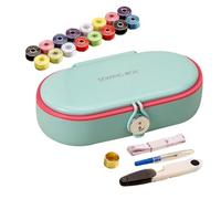 Travel Sewing Kit, Mini Portable Sewing Set & Repair Accessories, Compact Craft Supplies for Beginners and Adults, Ideal for Business Trip, Vacation, Hotel Stay, or Clothing Fix On-the-Go