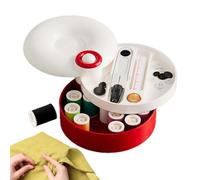Travel Sewing Kit - Thread Craft Set, with Rotating Magnetic Case, Portable Sewing Accessory, Vacation Business Trip Tool, Hotel Outdoor Adventure Gear, Weekend Getaway Daily Commuting Use