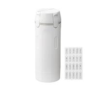 Travel Size Containers - 4 In 1 Pump Head Dispenser | Foldable Refillable Compact Shampoo Bottles with Abs Pet Material, 5.5x5.5x16.5cm 210g Design For Conditioner Body Wash Liquid Outdoor Camping