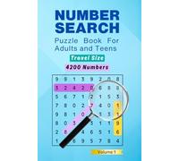 Travel Size Number Search: Puzzle Book for Adults and Teens