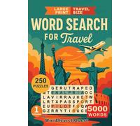 Travel Size Word Search Book Volume 1: Relaxing Word Search Puzzles for Journeys Near and Far | Travel Size | Large Print | puzzles for adult, jon and eldery (Cozy Travel Puzzles)
