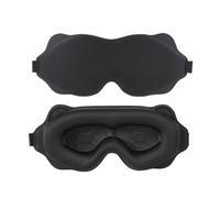 Travel Sleeping Mask Eyepatch Blindfold Light Eye For Slaapmasker Night Aid Sleep Patch(Black)