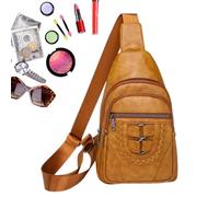 Travel Sling Bag, Hiking Sling Backpack, Women's Sling Backpack, Sling Bag for Work, Sling Daypack for Women, PU Leather Sling Bag 18x6x31cm/7.09x2.36x12.2 inches for Work Travel, Hiking Daypack,