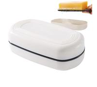 Travel Soap Box, Soap Holder, 6.10 Inches, Compact Washing Dish, Double Layer Draining Design for Home, Shower, Gym, College Dorm, Hotel, Road Trip, Camping, Hiking, Outdoor, School, Bathroom