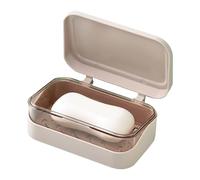 Travel Soap Dish with Double Layers, Leakproof Portable Soap Container for Bathroom Shower Bathtub Sink Kitchen and Travel, Compact Holder for Dishwashing Bars and Toiletries Storage On-the-Go