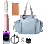 Travel Storage, Yoga Bag, Large Capacity Versatile Spacious Stylish Multi Purpose Lightweight Compact Duffel Bag for Women, 32x35x23cm, Black, Blue, Beige, Gray, Khaki, Brown