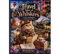 Travel Tales of Whiskers: A Cozy and Magical Coloring Journey - Relaxing Adventure for Adults