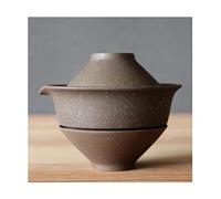 Travel Tea Set Tetera de cerámica Japonesa de 200ml, Tetera para Hacer té, Taza de té Gaiwan para Puer, 1 Cuenco, 2 Tazas, Juego de té, vajilla de cerámica cruda Retro