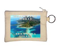Travel The World Bora Bora Island - Llavero monedero, color beige, beige, Talla única