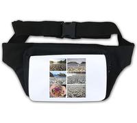 Travel The World Sea Glass Beach California Riñonera blanca