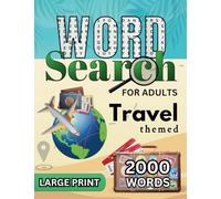 Travel themed Word Search for Adults: Large Print Word Puzzles