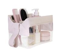 Travel Toiletry Bag, Clear Makeup Organizer, Magnetic Closure Storage for Bathroom Vanity, Leak Resistant Cosmetic Pouch, Impermeable Portable Travel Kit, Transparente Storage for Women Men, beige, Se