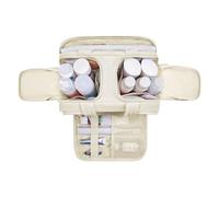 Travel Toiletry Bag for Women, Lightweight Travel Bag for Toiletries, Women Handbags and Cosmetic Bags, Cosmetic Storage Bag for Travel, Women's Toiletry Pouch for Shampoo, Cream Colored, Se référer