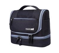 Travel Toiletry Bag, Large Capacity Zipper Carrier, Wet and Dry Separation Pouch, Storage Organizer with Hook, Sturdy for Home 23x12x21cm Ideal for Easy Packing & Organization