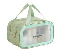 Travel Toiletry Bag, Multi-Compartment Makeup Organizer, Portable Storage Pouch, 10.63x5.12x6.69 in Ideal for Shampoo, Lotions, Facial Cleansers, Travel and Daily Use