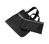 Travel Toiletry Bag, Portable Airplane Cosmetic Pouch, 2-Piece Zippered Mesh Bags, with Carry Handle Transparent Design, for Concerts, Festivals, School, Stadium, Gym, Work