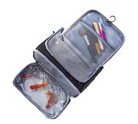 Travel Toiletry Bag, Portable Multi Pocket Organizer, Colgar Bathroom Storage, Compact Cosmetic Case for Women, Ideal para viajes, vacaciones y diario, Negro , Se référer au descriptif, Consulte