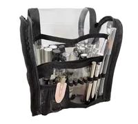 Travel Toiletry Bag, Transparent Travel Organizer, Waterproof Transparent Case with Handle, Spacious Storage with Modern Design, 7.09x7.09x4.13 Inches Grooming Pouch, Clear Container for Daily Trips