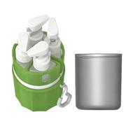 Travel Toiletry Bottles, Wall Mount Holder, Portable Empty Shampoo Conditioner Dispenser, Body Wash Lotion Travel Container, Home Dorm Outdoor Camping Gear, Road Trip Bathroom Organization Use