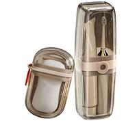 Travel Toothbrush Holder - Clear Sealed Organizer, Portable Hygiene Protector, Compact Care Container | Lightweight Bathroom Storage Accessory For Gym Camping Vacation Backpack Adventures Outdoor