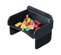 Travel Tray For Kids- 31x42cm| PU Leather Travel Tray For Kids Car Seat |Ķids Ţravel Ţray - Tablet Holder Stand Desk Organizer F́or Lap Carseat Snack Cup Laptop Bed Road Trip