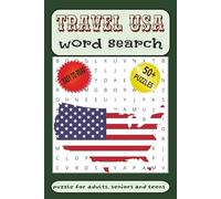 Travel USA Word Search Book: Word Searches with Easy to Read about Travel, Places, Famous Landmarks and More |6x9 inches, 110 pages| 50 + Puzzles …Gift for Vacations, Holidays and Free Times