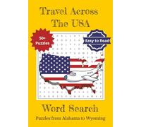Travel USA Word Search Puzzle Book: Word Searches with Easy to Read Print about the US, Parks, Landmarks and More | 6x9 inches, 102 pages | 50+ Puzzles. Gift for Vacations, Holidays and Relaxing Fun
