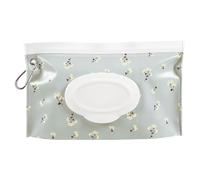 Travel Wipes Case - Wet Wipes Bag | Portable Refillable Airtight Storage Container with Closure for Stroller Bathroom Travel Boy Girl On The Go Hygiene Accessory