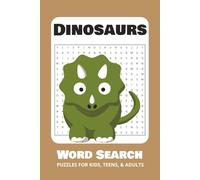 Travel Word Search Puzzle Book: Word Searches with Easy to Read Print about Dinosaurs, Jurassic, Paleontology, and More | 6x9 inches, 110 pages | 50+ ... Gift for Vacations, Holidays, and Free Times