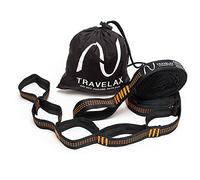 Travelax Correa para Hamacas - Correas Hamaca Colgante Peso Máximo 180 kg - Correa de Hamaca con 11 Puntos - ¡Cuelga tu Hamaca en un Instante y Relájate! Protegemos la Naturaleza