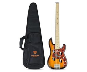 Traveler Guitar, Bajo de 4 cuerdas, derecha, Sunburst (TB4P SB MP)