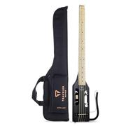 Traveler Guitar Bajo ultraligero, negro brillante (ULB BKGMP)
