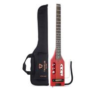Traveler Guitar Guitarra acústica y eléctrica ultraligera, rojo vintage (ULA VRDM)
