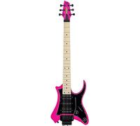 Traveler Guitar Guitarra eléctrica de 6 cuerdas Vaibrant Standard, derecha, rosa intenso, (V88S HPKGMP)
