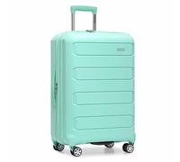 Traveler's Choice A Cuadros, Mediano (26 Pulgadas), Verde Menta, Check-in Only, Pagosa - Equipaje Giratorio expandible Indestructible