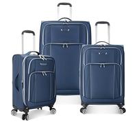 Traveler's Choice Lares Softside - Equipaje expandible con Ruedas giratorias, Navy, 3 Piece Luggage Set, Lares Softside - Equipaje expandible con Ruedas giratorias