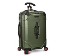 Traveler's Choice Maxporter II - Maleta rígida giratoria de 22 Pulgadas, Verde Oscuro, 22" Carry-On Luggage, Maxporter II - Maleta rígida de policarbonato con Ruedas giratorias