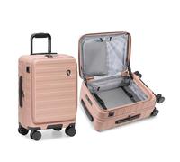 Traveler's Choice Novia Equipaje de policarbonato expandible con apertura superior con ruedas giratorias, Rosa, 21-Inch Carry-on, Novia - Equipaje de policarbonato expandible con apertura superior con