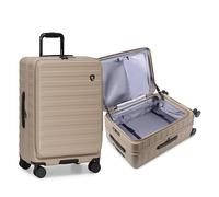 Traveler's Choice Novia - Equipaje de policarbonato expandible de apertura superior con ruedas giratorias, color rosa, 25 pulgadas, mediano, con apertura superior, equipaje de policarbonato expandible