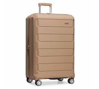 Traveler's Choice Pagosa - Equipaje rígido con Ruedas giratorias expandible e Indestructible, Beige (Latte Beige), 30" Large